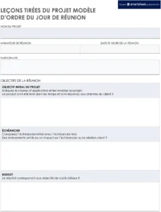 agenda-leçons-apprises-projet-structure-reunion