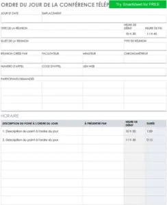 agenda-pour-appel-de-conference-structuration-efficace
