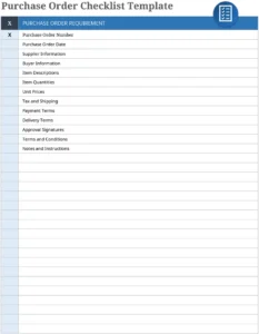 checklist-de-commande-achat-excel-optimisee
