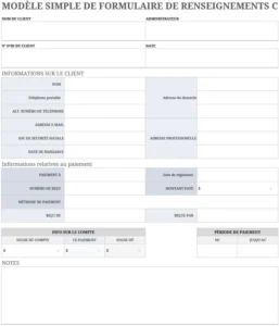 formulaire-informations-clients-simple-excel