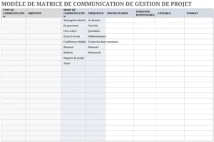 matrice-communication-projet-modele-excel