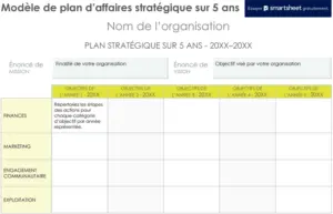 modele-plan-strategique-quinquennal
