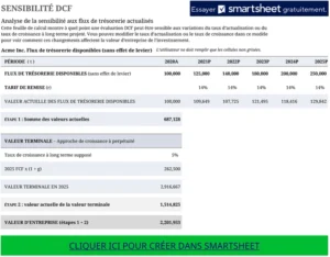 modele-sensibilite-flux-tresorerie-actualises
