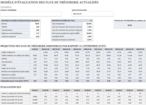 modele-valorisation-flux-tresorerie-excel