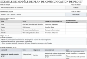plan-communication-projet-excel-organisation-structuree